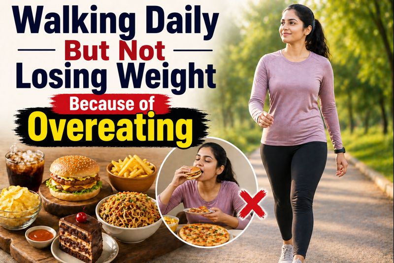 Walking Daily But Not Losing Weight Because of Overeating
