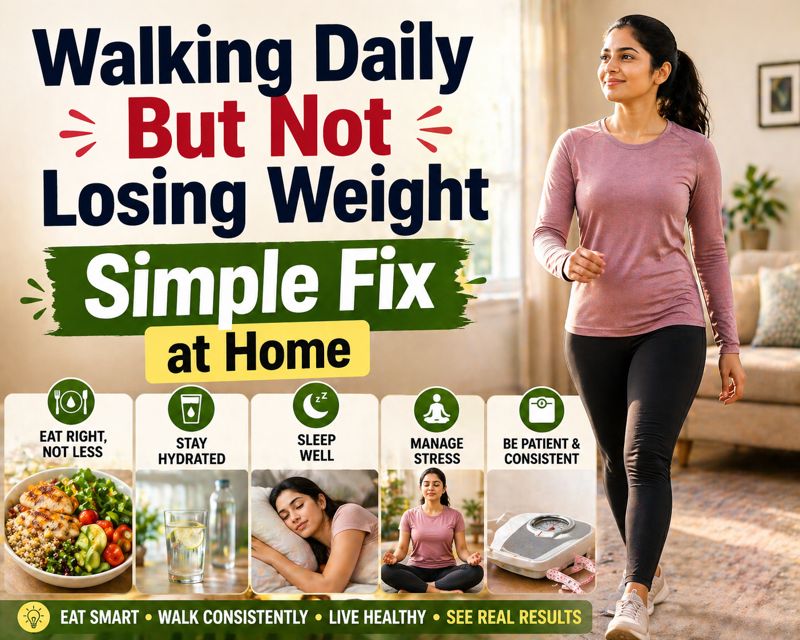 Simple Fix for Walking Daily But Not Losing Weight at Home